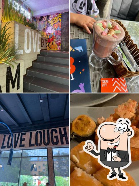 Это фото, где изображены внешнее оформление и еда в Токио-City