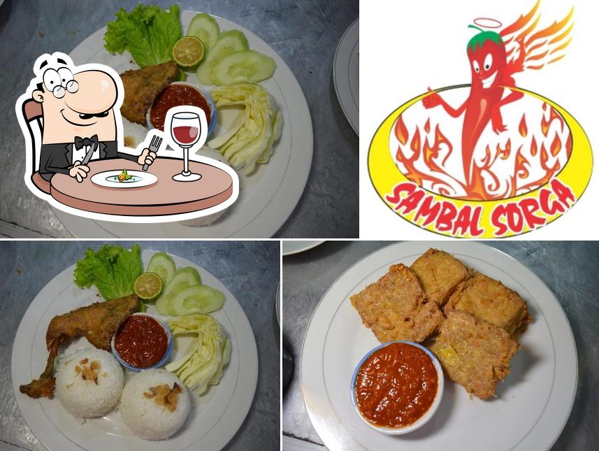 Pecel lele sambal Sorga, lumin
