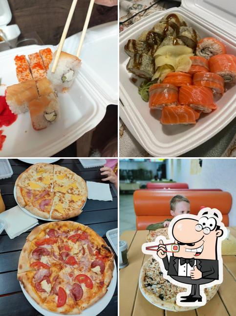 Sushi pizza