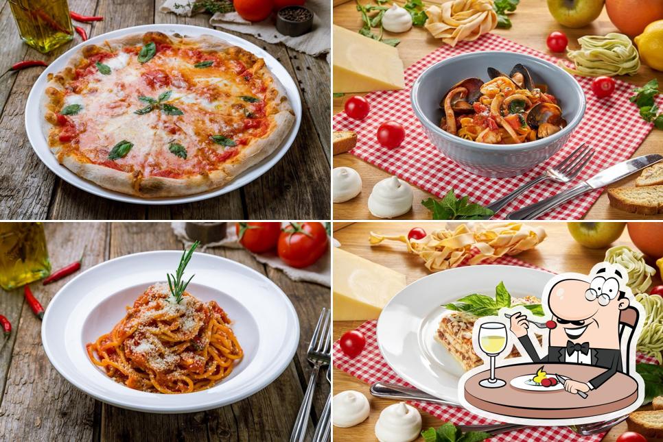 pasta cup & pizza