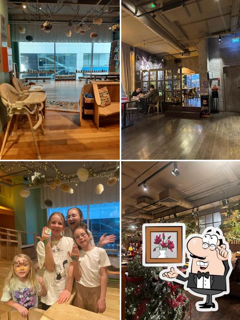 Посмотрите на внутренний интерьер "Остерио Марио"