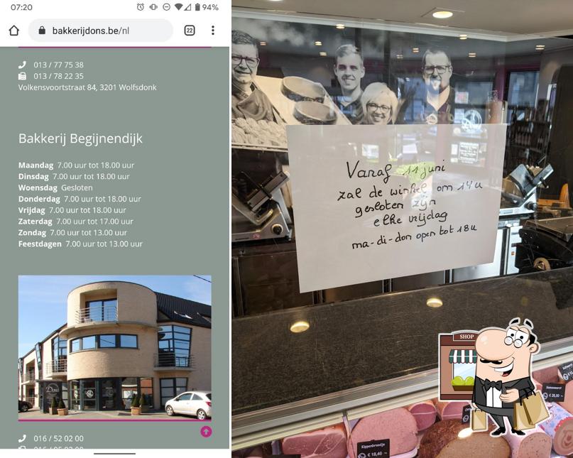 Bakkerij Dons Begijnendijk