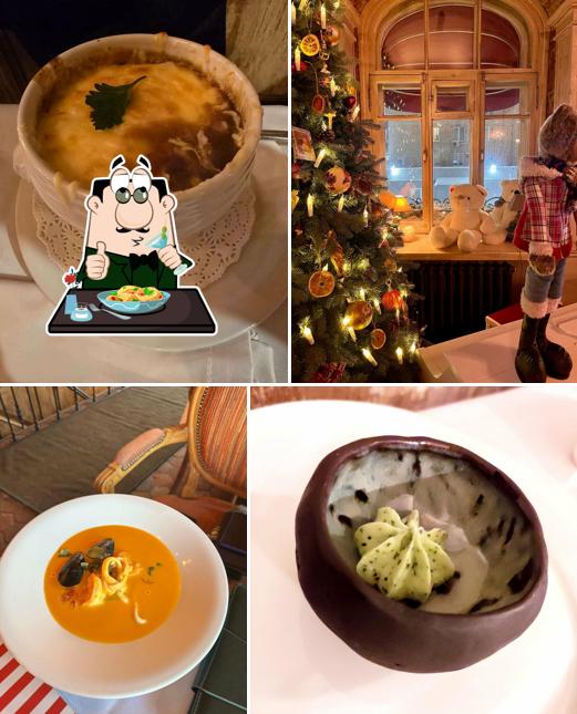 Еда в "Кафе Мишель"