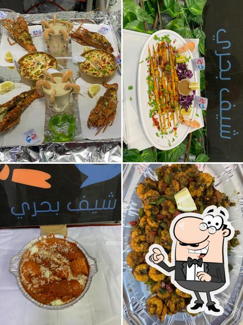 شيف بحري لبيع وشوي الأسماك والمأكولات البحريه