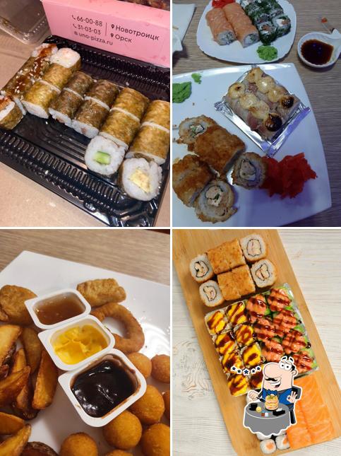 Блюда в "Uno-pizza"