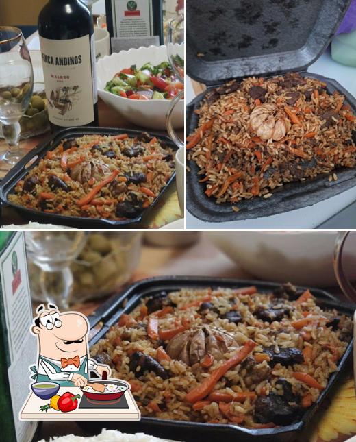 Плов манты у брата