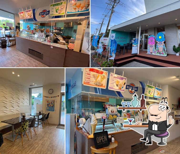 Ice cream cafe BLUE SEAL.