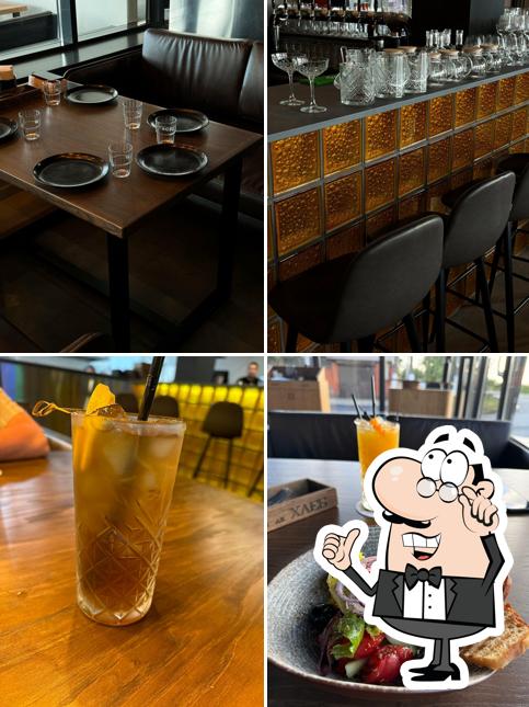 Посмотрите на внутренний интерьер "Хмель да Хлеб"