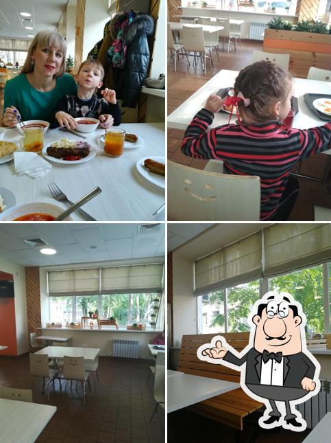 Посмотрите на внутренний интерьер "Кафе 8 Минут"