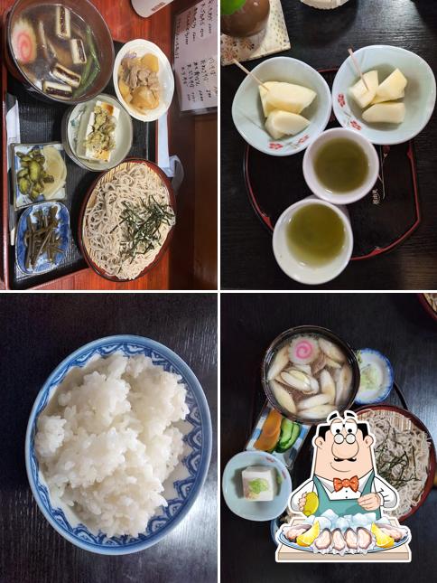 如月（きさらぎ）そば定食 食堂