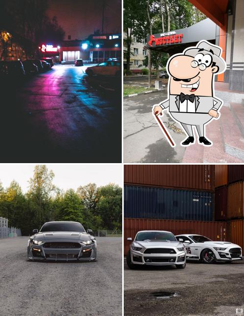 Посмотрите, как "Мустанг" выглядит снаружи