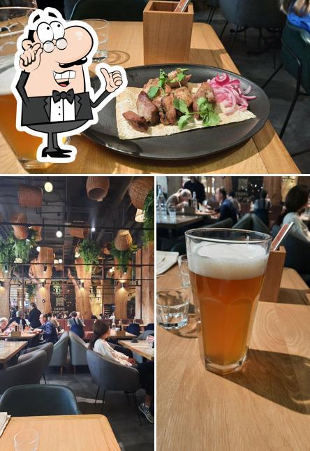 Посмотрите на внутренний интерьер "The Бык"