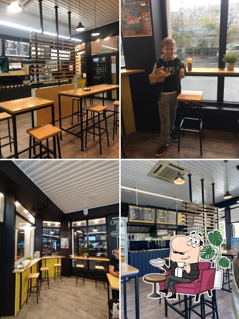 Посмотрите на внутренний интерьер "Супертяж. Шаурма и кофе"