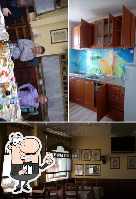 Посмотрите на внутренний интерьер "Тачанки"