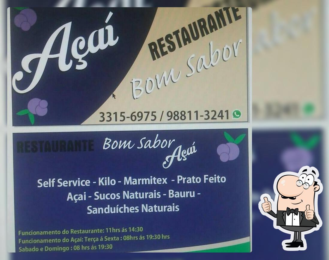 Restaurante e açai bom sabor