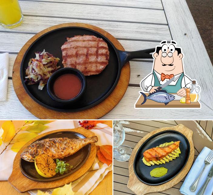 Лосось гриль в "Круче"