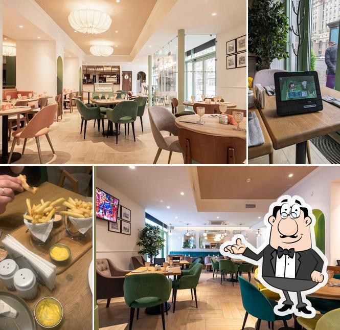 Посмотрите на внутренний интерьер "Osteria Monti"