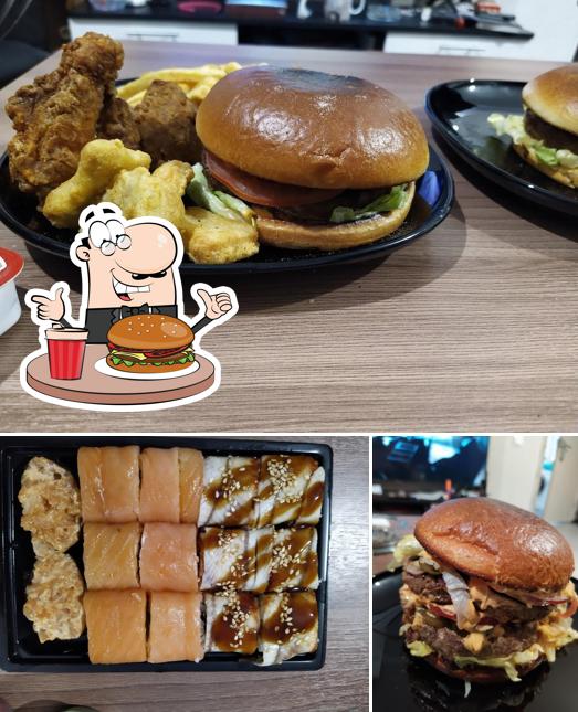 Гамбургер в "Пора По Pizze Суши"