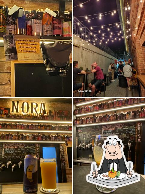 Еда в "Норе бар крафтового пива"