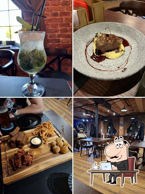 Посмотрите на внутренний интерьер "Гастропаб Золотой компас"