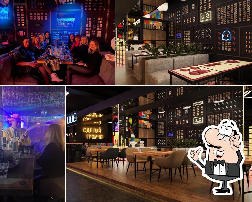 Посмотрите на внутренний интерьер "Санта Барбара бар"