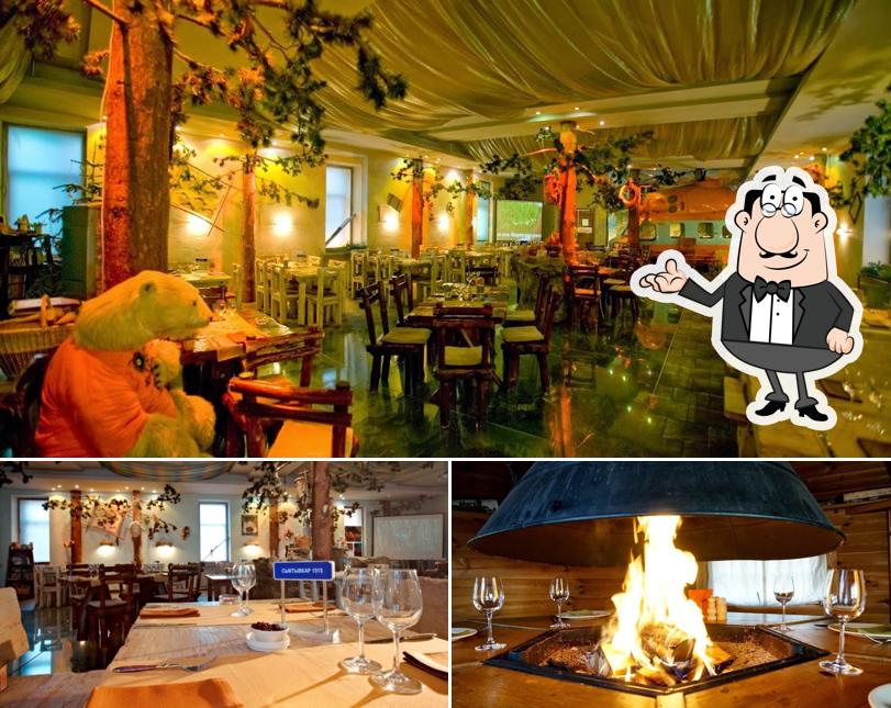 Посмотрите на внутренний интерьер "Экспедиции"