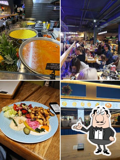 Посмотрите на внутренний интерьер "Парк фудхолл"