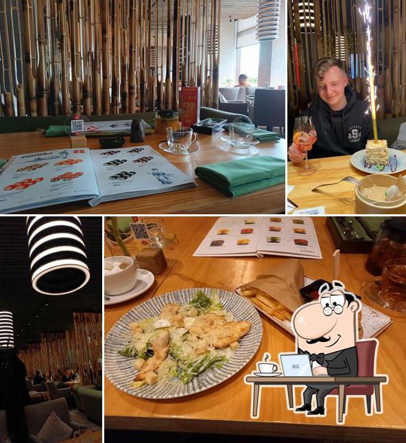 Посмотрите на внутренний интерьер "Танук"