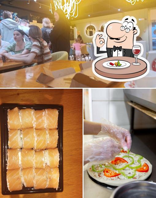 Фотография, на которой видны еда и напитки в Милано