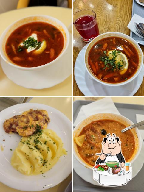 Китайский кисло-острый суп в "Колобке"