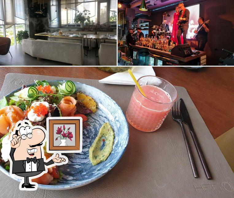 Внутреннее оформление и барная стойка - все это можно увидеть на этой фотографии из Небо