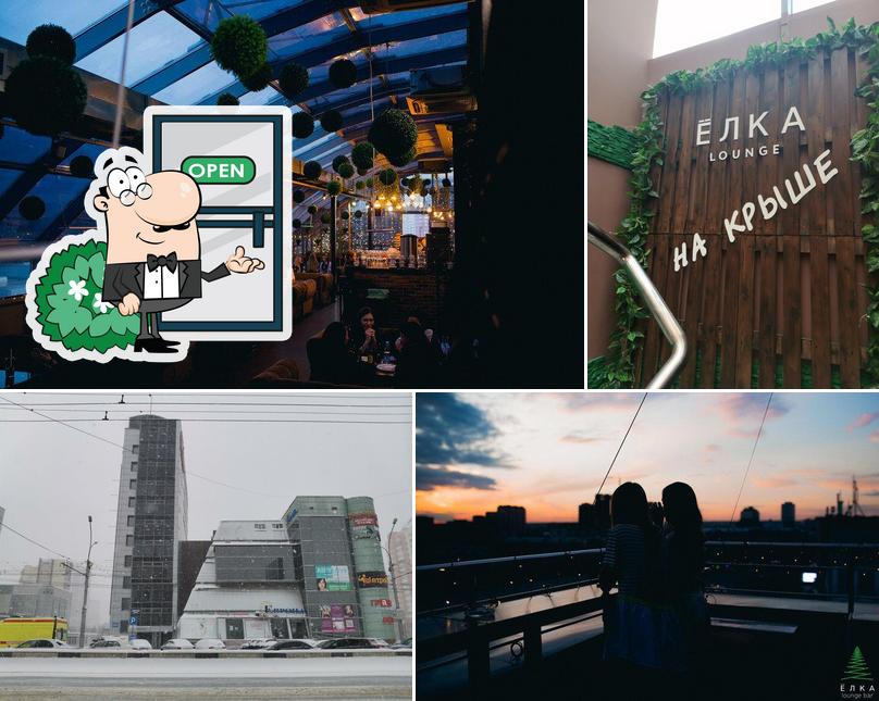 Елка lounge на крыше