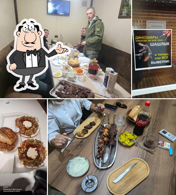 Посмотрите на внутренний интерьер "Shashlik-Mashlik"