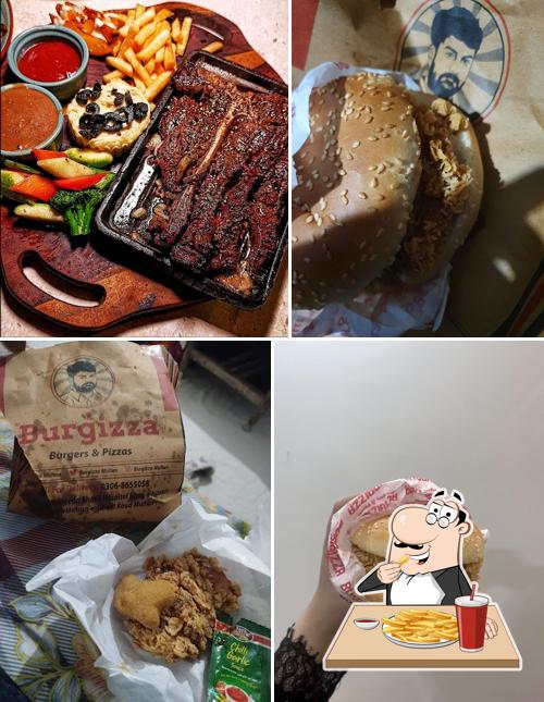 Burgizza burgers and Pizza's