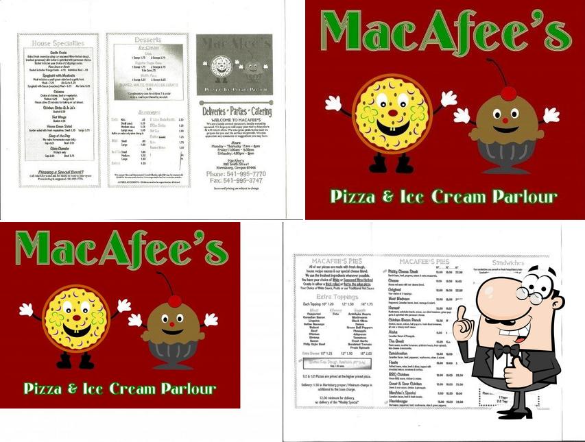 MacAfee's Pizza & Ice Cream Parlour