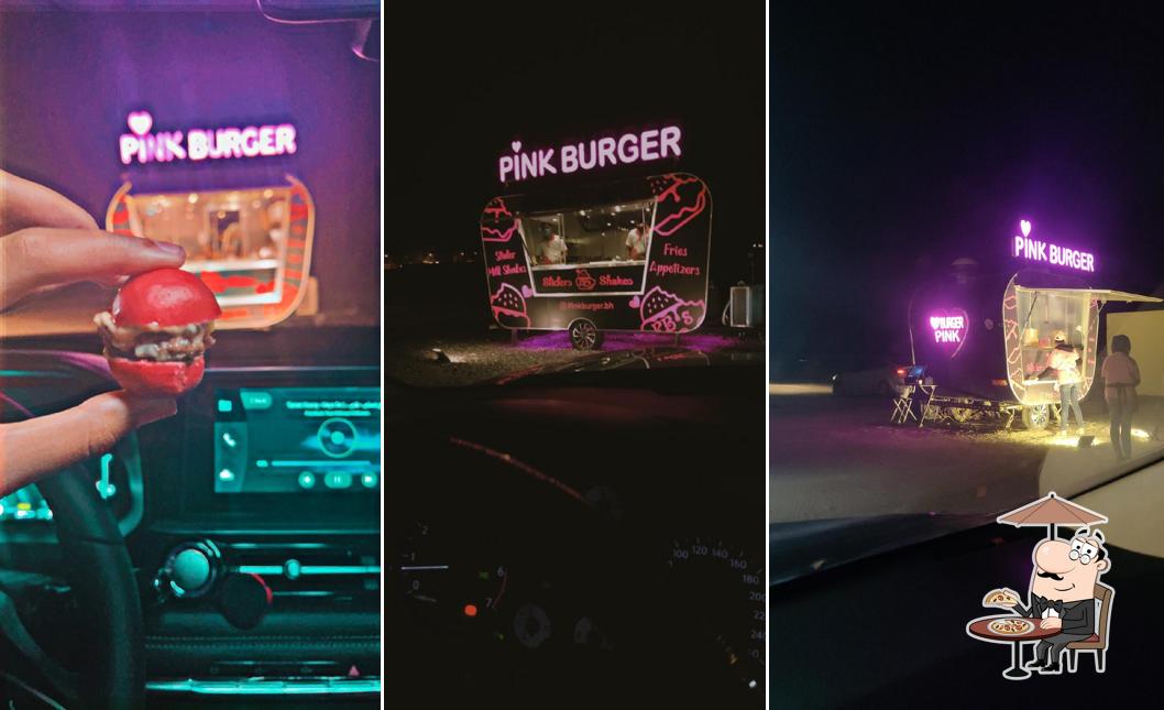 Pink burger