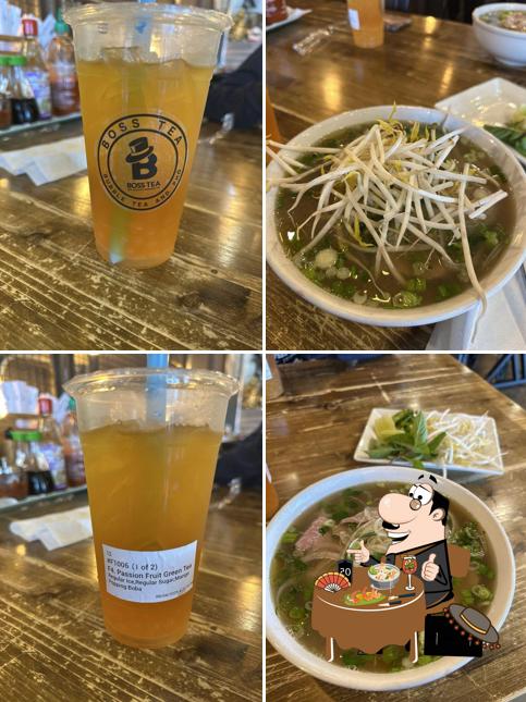 Boss Tea and pho