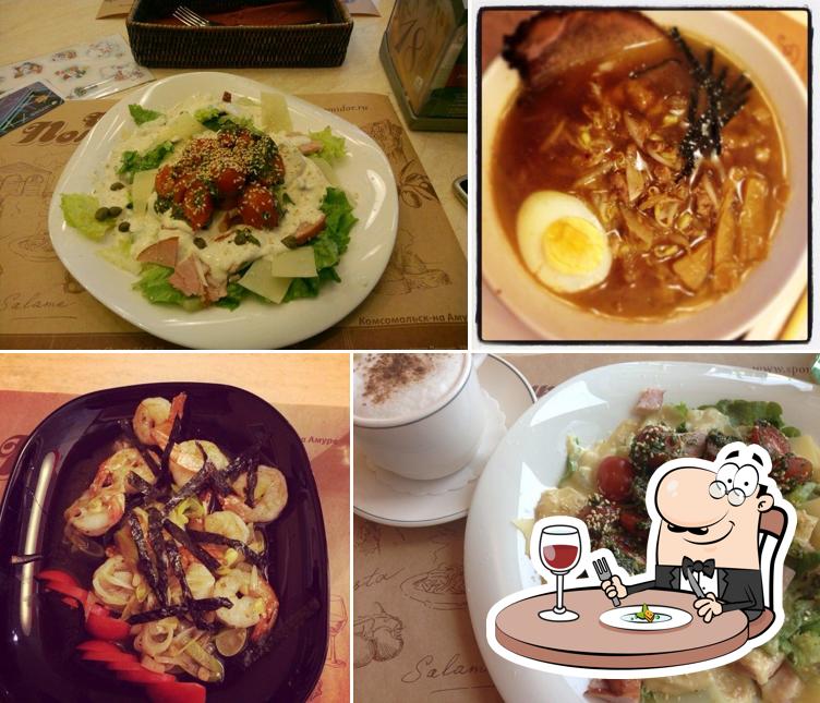 Еда в "Синьоре Помидор"