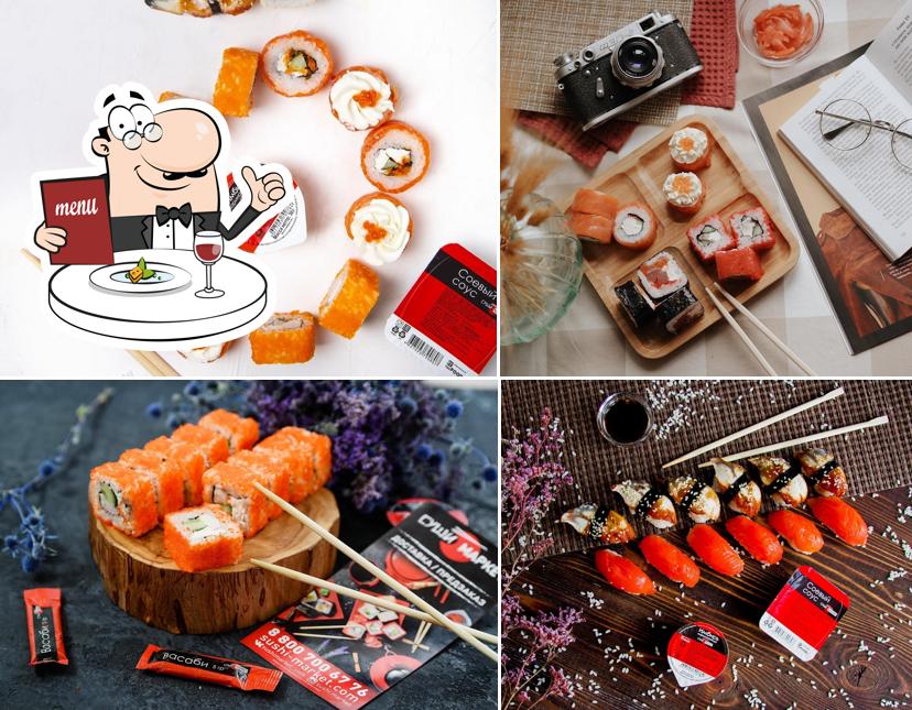 Еда в "Суши-Маркет"