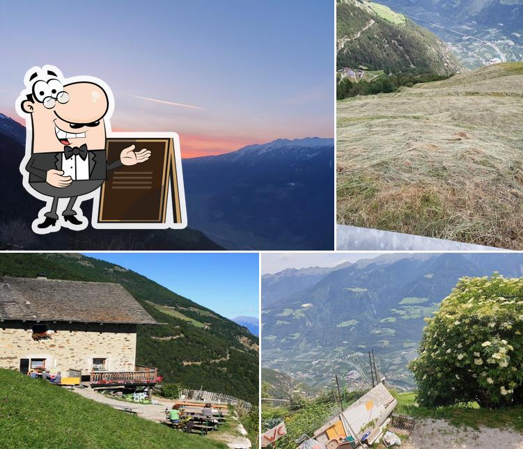 Jausenstation Platztair mit Panoramablick