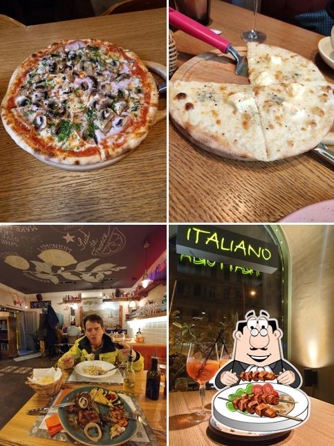 Еда в "Траттории Лимончелло"