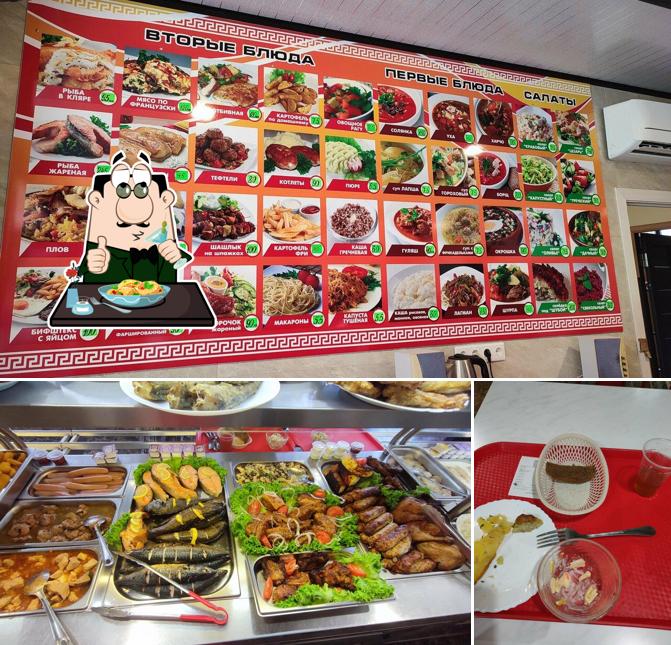 Это фото, где изображены еда и напитки в Столовая