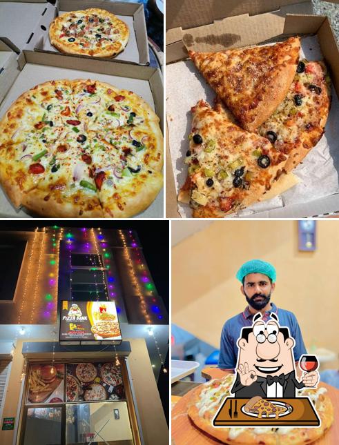 Pizza bank fast food restaurant