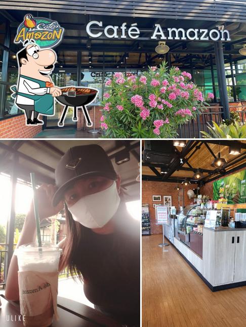 Café Amazon ปตท.ม่วงสามสิบ ทางไปอุบล