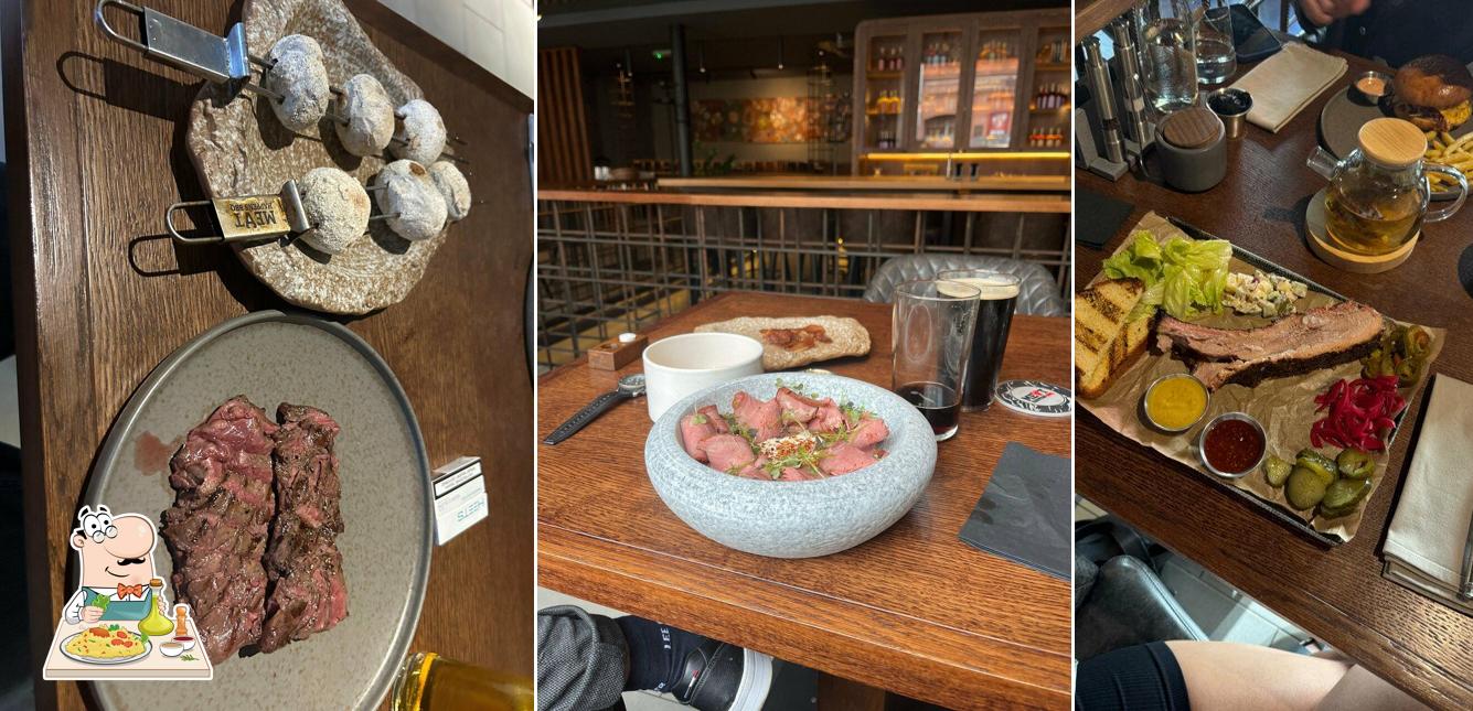 Еда в "Meat Happens BBQ"