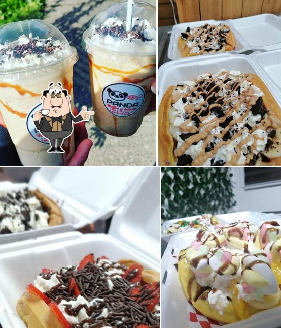 Panda waffles & food