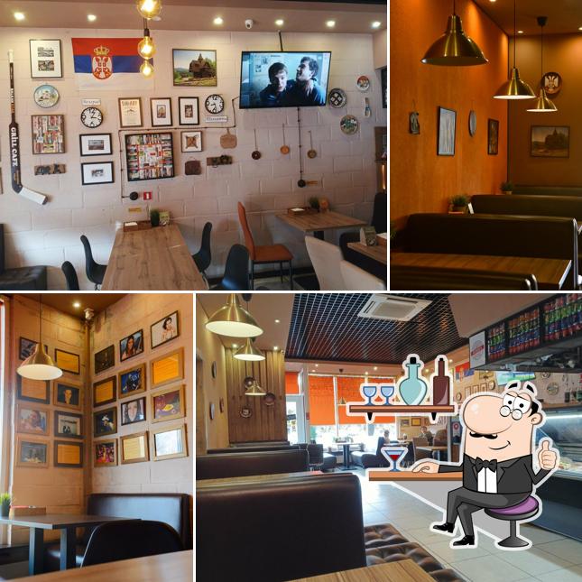 Посмотрите на внутренний интерьер "Кафе-гриля "Serbia ot Dragana""