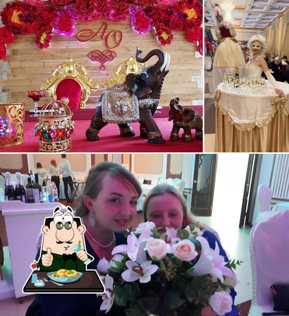 Фото, на котором видны еда и напитки в Голден Плаза