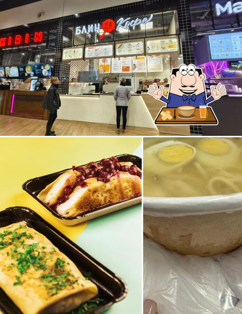 Еда и внутреннее оформление - все это можно увидеть на этом фото из Блин да кофе