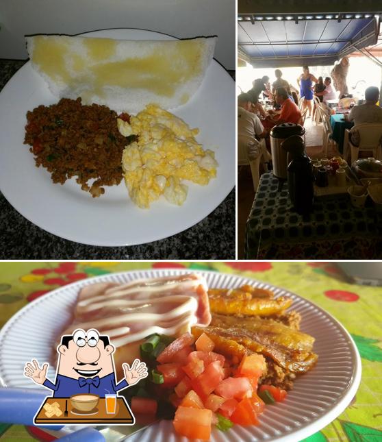 Еда и внутреннее оформление в Café da Maria